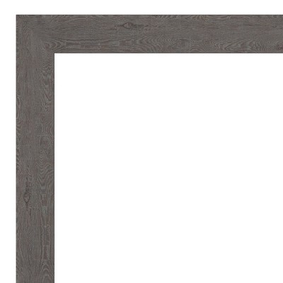 Rustic Plank Grey Framed Natural Cork Bulletin Board, 23" x 17"