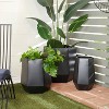 19.7" 3pc Modern Metal Planter Pots - Olivia & May - 2 of 4