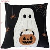 YOOCOZZ Halloween Decoration Halloween Ghost with Pumpkin Bucket Throw Pillow - 4 of 4
