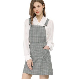 Allegra K Women's Causal Adjustable Strap Above Knee Suspender Skirts - 1 of 4