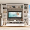 FUFU&GAGA White Minimalist Entertainment Center Multifunctional Storage Space TV Console - 2 of 4