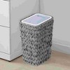 RISOKEYS 2.6Gallon Small Rattan Trash Can with Press Top Lid,Slim Wicker Waste Basket for Bathroom,Kitchen - 4 of 4