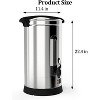 Commercial Coffee Urn 10L/16L, Double Wall Insulated Stainless Steel Coffee Maker, 60-110 Cup Large Capacity for Catering, Weddings, Events - 3 of 4
