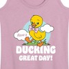 Women's - Instant Message - Ducking Great Day Graphic Racerback Tank - 2 of 4