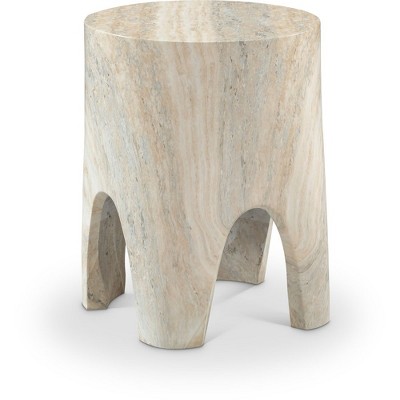 Meridian Furniture,Foligno Marble Finish Concrete End Table