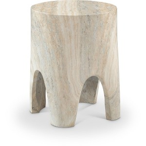 Meridian Furniture,Foligno Marble Finish Concrete End Table - 1 of 4