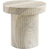 Meridian Furniture,Legatto Travertine Travertine Finish Concrete End Table - 4 of 4