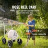VEVOR Hose Reel Cart, Hold Up to 250 ft of 5/8’’ Hose, Garden Water Hose Carts Mobile Tools with 4 Wheels, Heavy Duty Powder-coated Steel - 3 of 4