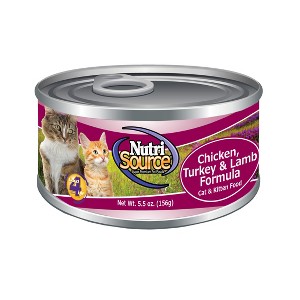 NutriSource Chicken Turkey Lamb Canned Cat Food - 5.5 oz (Pack of 12) - 1 of 1