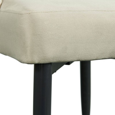 Celeste Cream Polyester Upholstered Side Chair Set