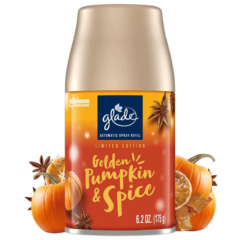 Glade Automatic Spray Air Freshener - Golden Pumpkin &#38; Spice - 6.2oz, 1 of 18