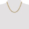 Black Bow Jewelry Men's 6mm 14k Yellow Gold Open Concave Figaro Chain Necklace - 2 of 4