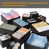 Set of 12 Collapsible Drawer Organizer Bins for Clothes, Closet Organizers and Storage Dividers for Clothing -SpaceAid® - 4 of 4