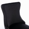Okak Retro Dining Chairs Set of 2, Comfy Upholstered Wing-Back Chairs with Backstitching Nailhead Trim, Kitchen Chairs with Solid Wood Legs - 4 of 4