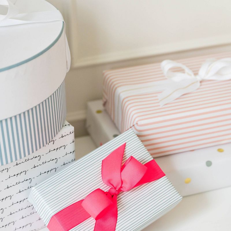 Blue/White Striped Large Gift Box - Sugar Paper&#8482;, 4 of 5