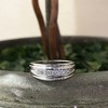 Pompeii3 Mens 1/4ct White Gold 7 Stone Diamond Ring 10k Polished Wedding Anniversary Band - 3 of 4