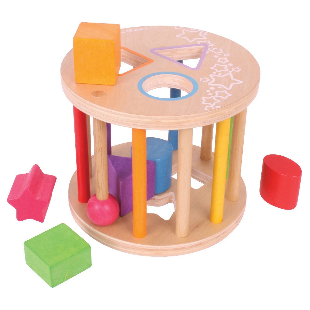 Photos - Sorting & Stacking Toys Bigjigs Toys First Rolling Shape Sorter Wooden Developmental Toy  (7pc)