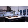Urban Ambiance Luxury Traditional Pendant 12.75''H x 12.25''W,  Midnight Black Finish,  Pawtucket Collection, UHP4004 - 2 of 4