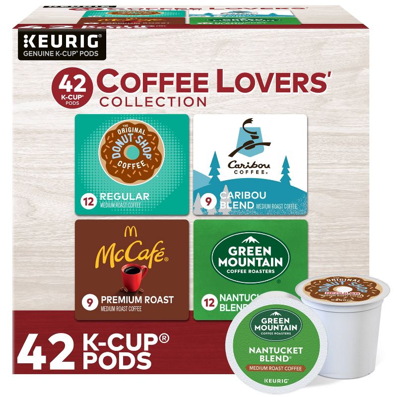 Keurig Coffee Lovers&#39; Collection Keurig K-Cup Coffee Pods Variety Pack Medium Roast - 42ct, 1 of 10
