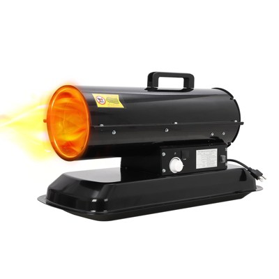 Forced Air Indoor/Outdoor Kerosene Heater with Thermostat Control, Portable Forced Air Kerosene/Diesel Salamander Space Heater for Home, Jobsite