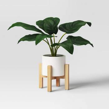 Artificial Leaf in Wood Planter - Threshold™