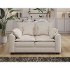 NicBex 55 Inch Loveseat Sofa Polyester Fabric Upholstered 2 Seater Couch with Soft Cushion and Pillows for Living Room - 2 of 4