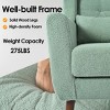 Cesicia Green Accent Chair Modern Fabric Living Room Chairs Comfy Reading Chair for Living Room Bedroom - 4 of 4