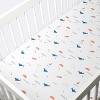 Polyester Rayon Jersey Fitted Crib Sheet - Cloud Island™ Nautical - image 3 of 4