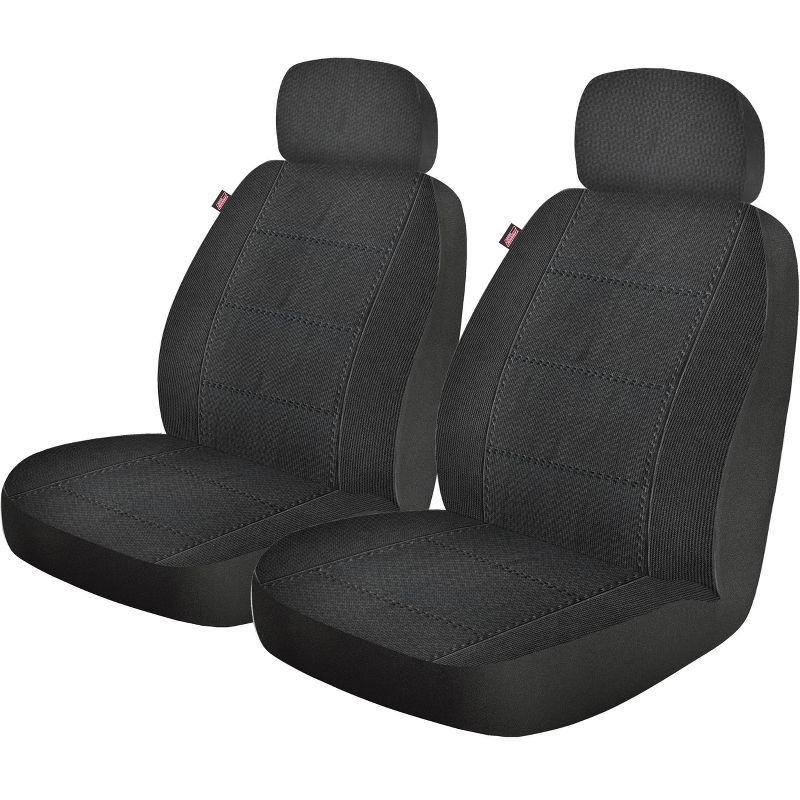 Dickies 2pc Custom LB Blair Seat Cover Automotive Interior Covers And Pads Black, 1 of 7