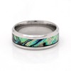 Indigo Wedding Band Ring 8mm Stainless Steel Mens Womens Ginger Lyne Collection - 2 of 4