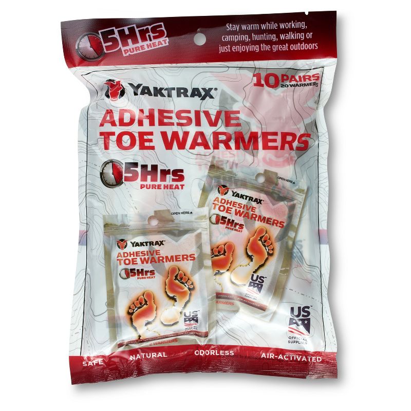 Yaktrax Adhesive Toe Warmer - 10pk, 1 of 4
