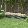 Outsunny Galvanized Raised Garden Bed Kit, Metal Planter Box with Safety Edging - 3 of 4