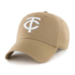 MLB Minnesota Twins Khaki Clean Up Hat : Target
