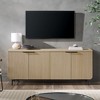 Bella Depot 69" Fluted-Door Minimalist Storage Sideboard - 3 of 4
