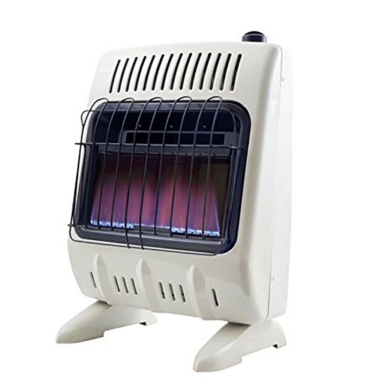 Mr. Heater Vent Free 10,000 BTU Blue Flame Multi 300 Square Feet Indoor Safe No Electricity Propane Space Heater, Tan, 4 of 7