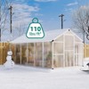 Greenhouse for Outdoors,Large Aluminum Greenhouses with Roof Vent and Quick Setup Structure,Greenhouse Heavy Duty with PC Panels, Walk-in Green Houses - 2 of 4