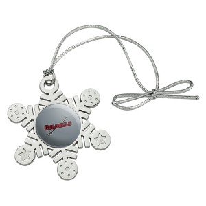 Nicholls State University Secondary Metal Snowflake Christmas Tree Holiday Ornament - 1 of 3