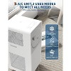 Portable Air Conditioner 8,000 BTU Cools Up to 350 Sq.Ft, with Remote Control for Large Room, Campervan, Office, Temporary Space - 4 of 4