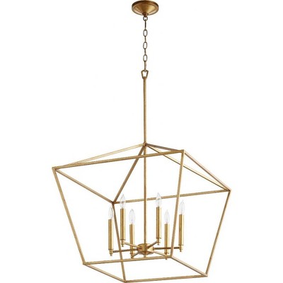 Quorum Lighting Gabriel 6-Light Gold Leaf Pendant