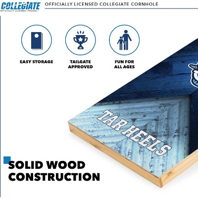 NCAA North Carolina Tar Heels 2'x4' Wood Cornhole Set