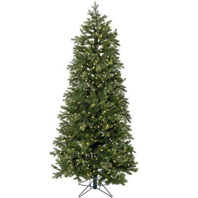 Perfect Holiday Prelit Slim Balsam Christmas Tree with Warm White Lights