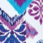 white multi batik