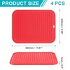 Unique Bargains Silicone Heat Resistant Non-Slip Durable Dish Drying Mat - 2 of 4