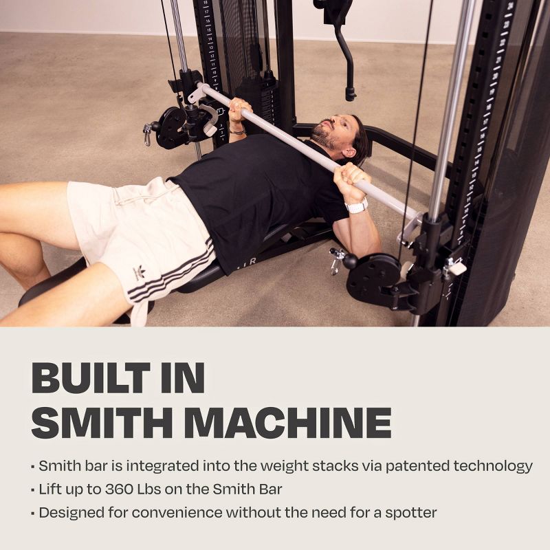 Centr by Chris Hemsworth Centr 3 Home Gym Functional Trainer with Selectorized Smith Bar and 3-month Centr Membership, 5 of 11