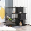 Gulches 56 Panel Black Pet Playpen with Doors and Ramps - 2 of 4