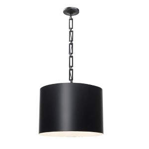 Crystorama Lighting Alston 6 - Light Chandelier in  Matte Black/White - 1 of 4