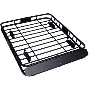 Universal Roof Rack Cargo Carrier Basket Rooftop Luggage Holder Carrier Basket For Camping Traveling - 1 of 4