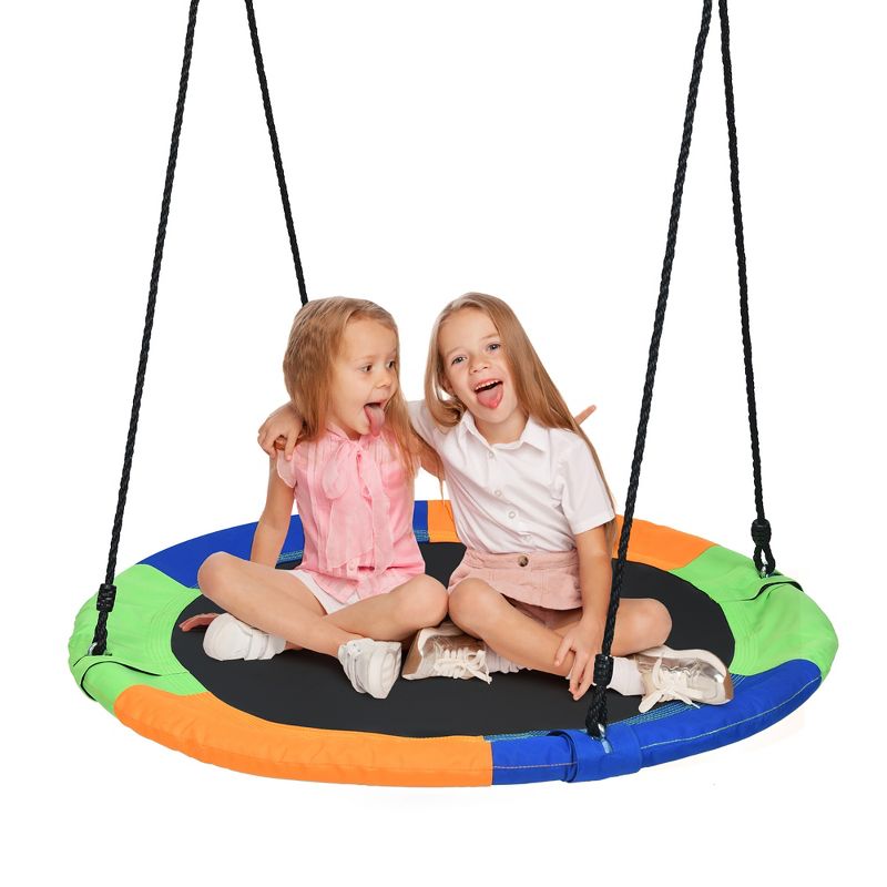 Costway 40'' Flying Saucer Tree Swing Indoor Outdoor Play Set Kids Gift, 1 of 11