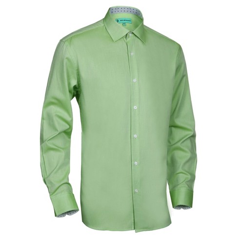 Mio Marino | Men's Oxford Slim Fit Shirt - Emerald, Size: L : Target