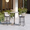 Zuo Midnight Wave Barstool White - 2 of 4